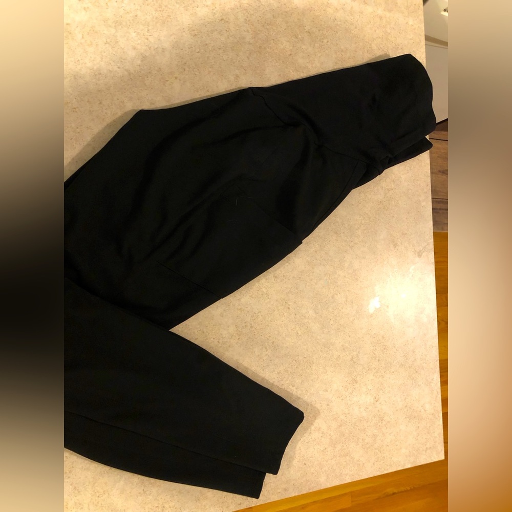 A Glow Large maternity stretch black dress pants
